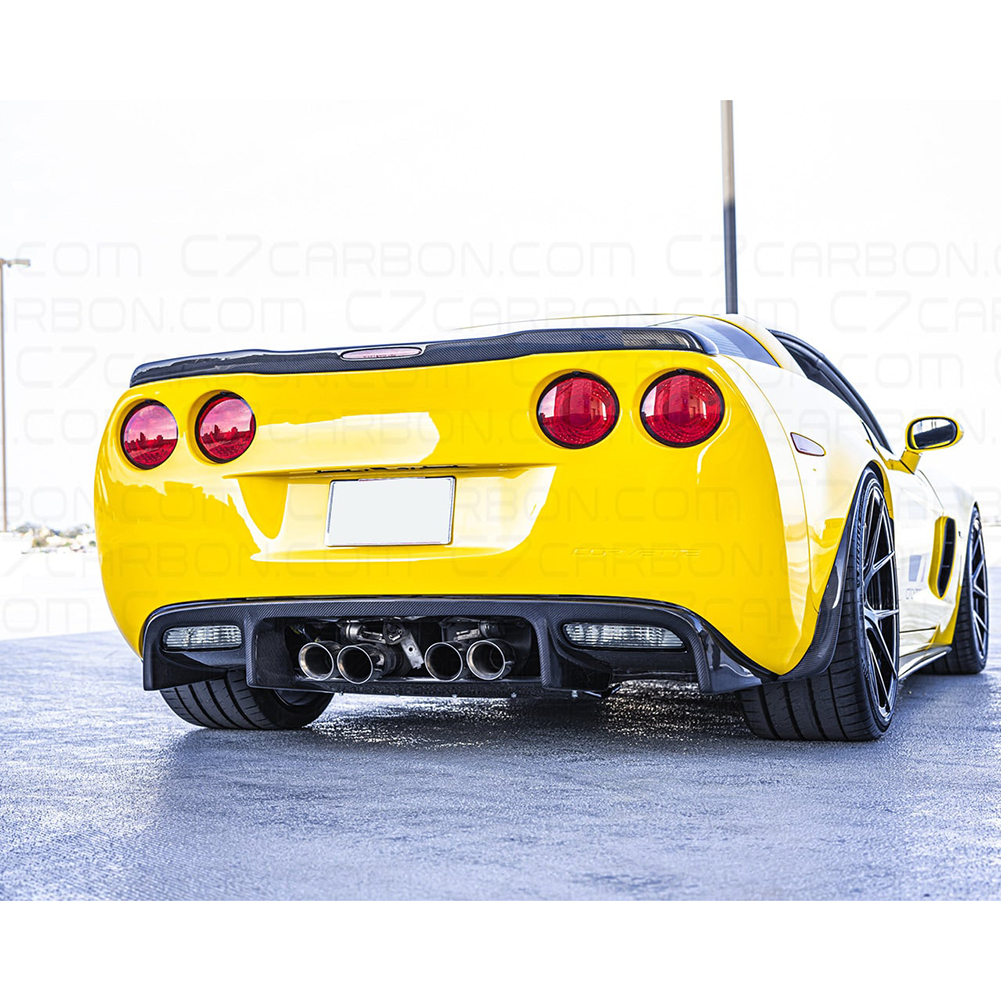 Corvette ZR1 Rear Spoiler - Gloss Black : 2006-2013 C6 Z06, ZR1, Grand Sport