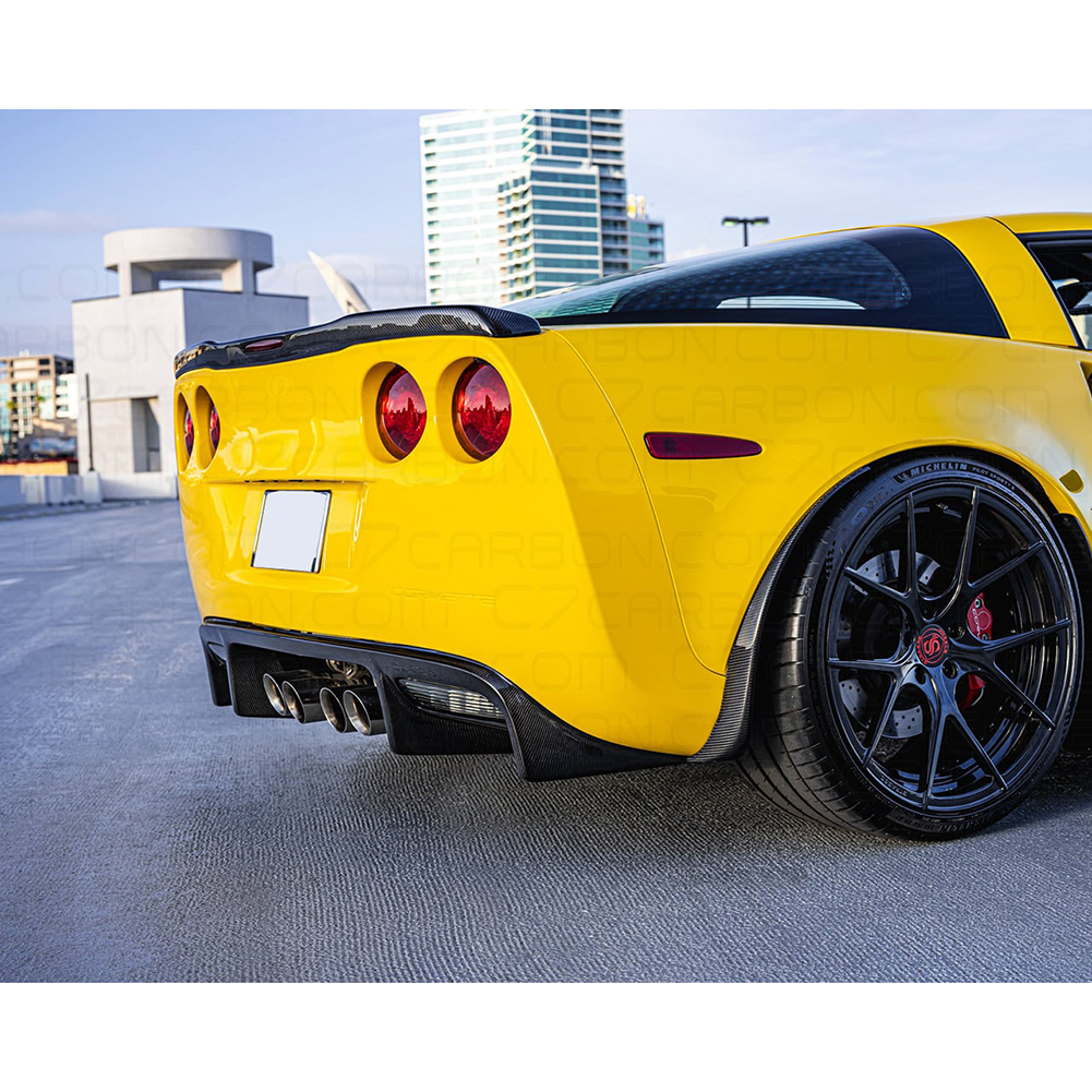 Corvette ZR1 Rear Spoiler - Gloss Black : 2006-2013 C6 Z06, ZR1, Grand Sport