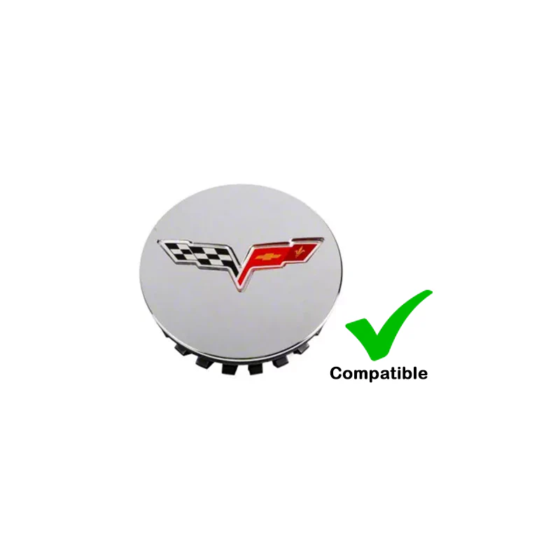C6 Corvette DynamicCaps - Show Edition Floating Center Caps - Set of 4