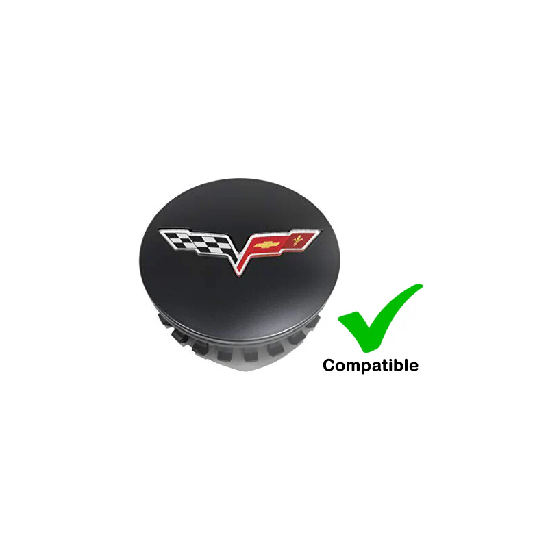 C6 Corvette DynamicCaps - Show Edition Floating Center Caps - Set of 4
