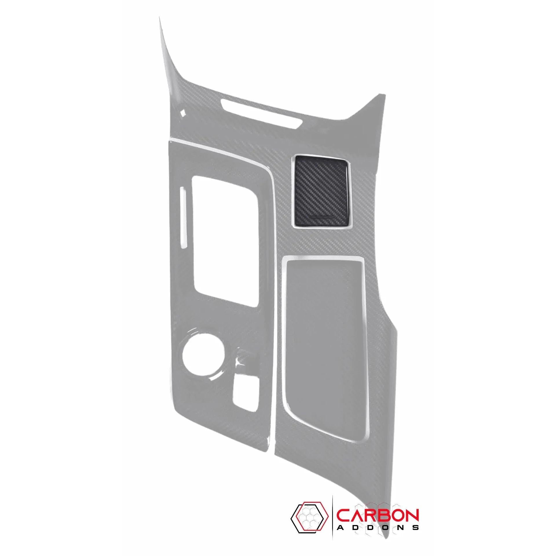 C7 Corvette 2014-2019 Carbon Fiber Center Console Ashtray Cover - carbonaddons Carbon Fiber Parts, Accessories, Upgrades, Mods