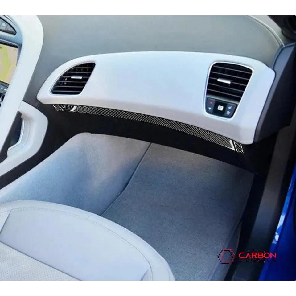 C7 Corvette 2014-2019 Carbon Fiber Glove Box Trim Overlay - carbonaddons Carbon Fiber Parts, Accessories, Upgrades, Mods