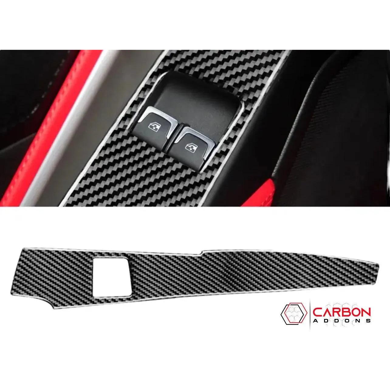 C7 Corvette 2014-2019 Door Panel Trim Carbon Fiber Overlay - carbonaddons Carbon Fiber Parts, Accessories, Upgrades, Mods