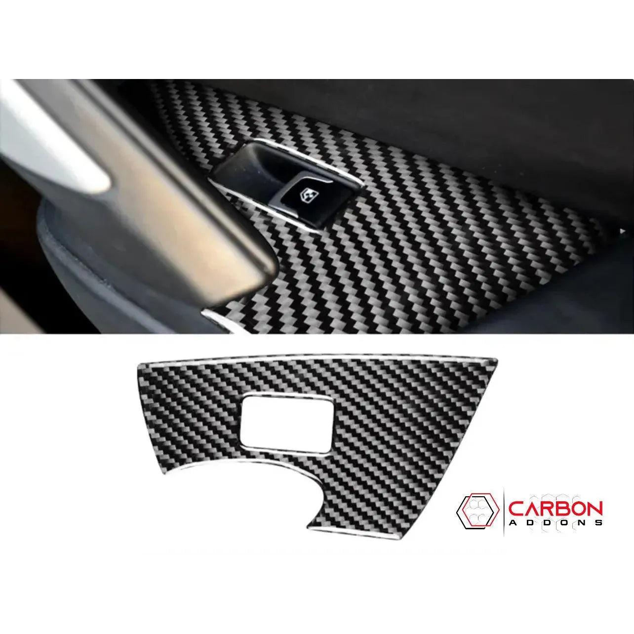 C7 Corvette 2014-2019 Door Panel Trim Carbon Fiber Overlay - carbonaddons Carbon Fiber Parts, Accessories, Upgrades, Mods