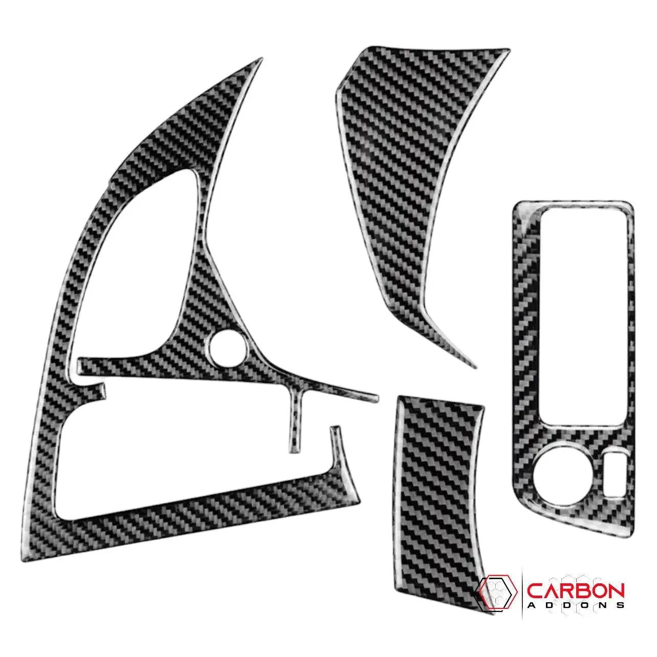 C7 Corvette 2014-2019 Driver Side Dashboard Carbon Fiber Overlay - carbonaddons Carbon Fiber Parts, Accessories, Upgrades, Mods