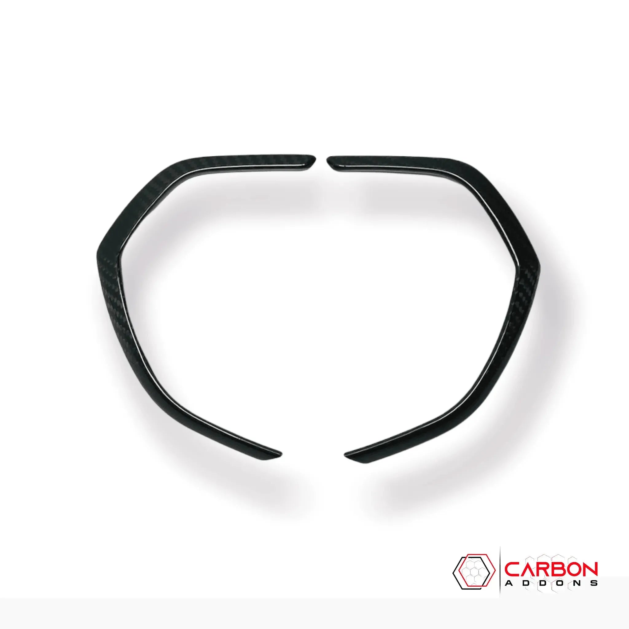 C7 Corvette 2014–2019 Carbon Fiber Gauge Bezel Chrome Delete Cover - carbonaddons Carbon Fiber Parts, Accessories, Upgrades, Mods