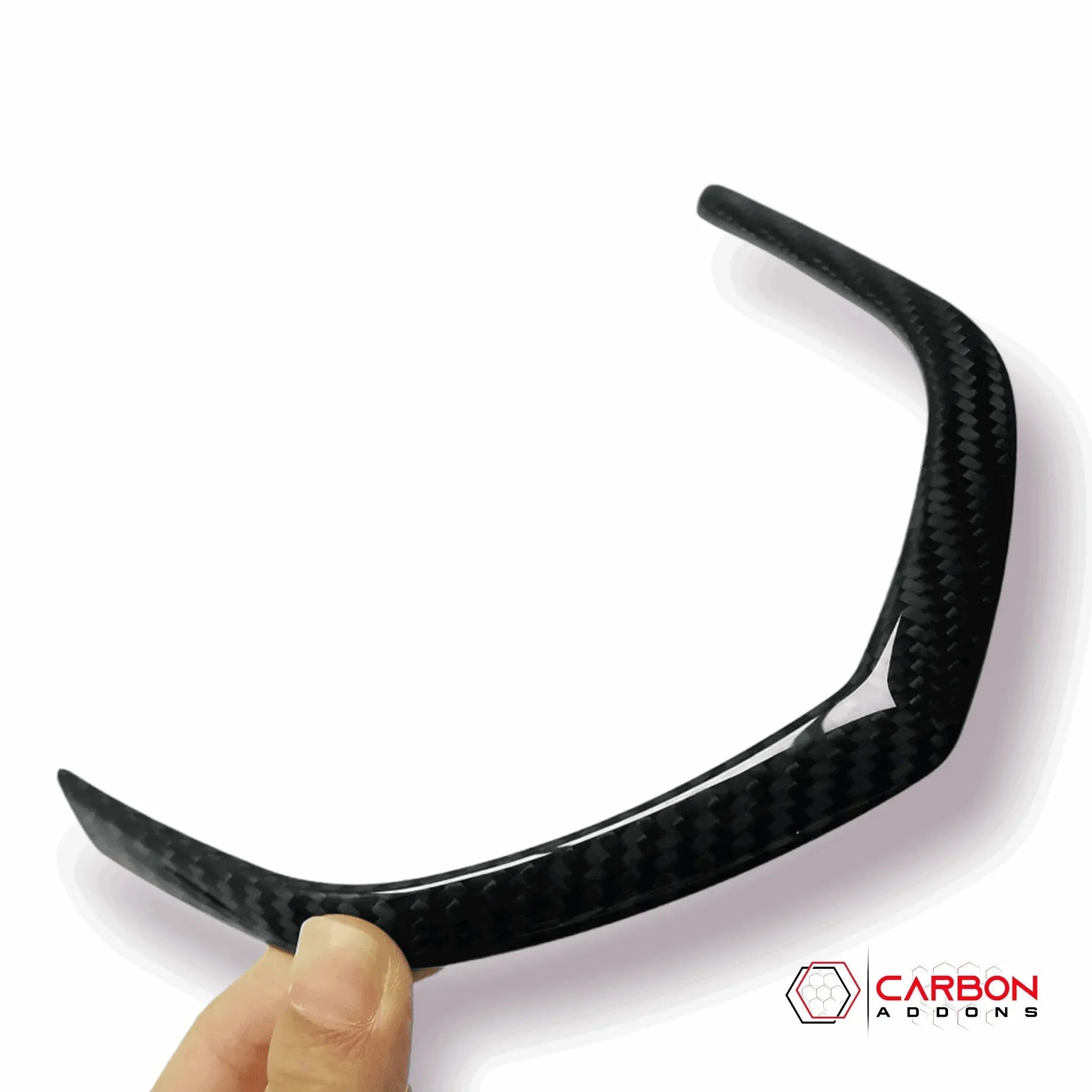 C7 Corvette 2014–2019 Carbon Fiber Gauge Bezel Chrome Delete Cover - carbonaddons Carbon Fiber Parts, Accessories, Upgrades, Mods