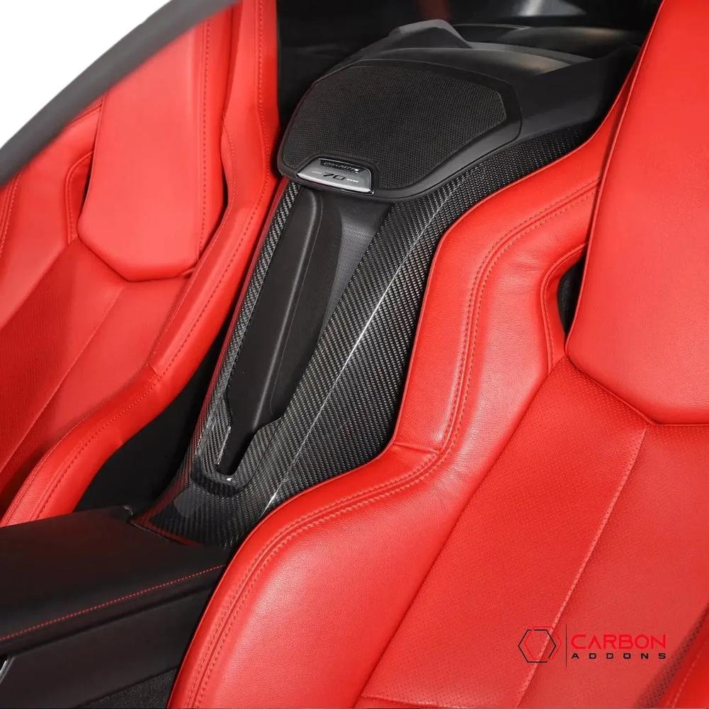 C8 Corvette Carbon Fiber Waterfall Panel Trim Cover