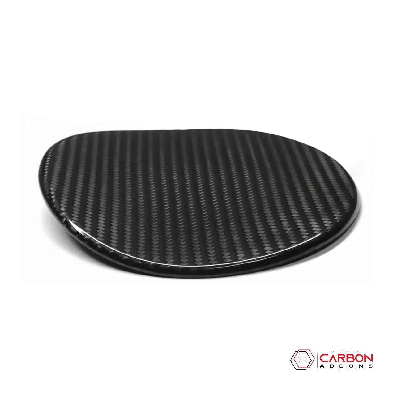 C8 Corvette Exterior Carbon Fiber Gas Cap Cover - carbonaddons Carbon Fiber Parts, Accessories, Upgrades, Mods