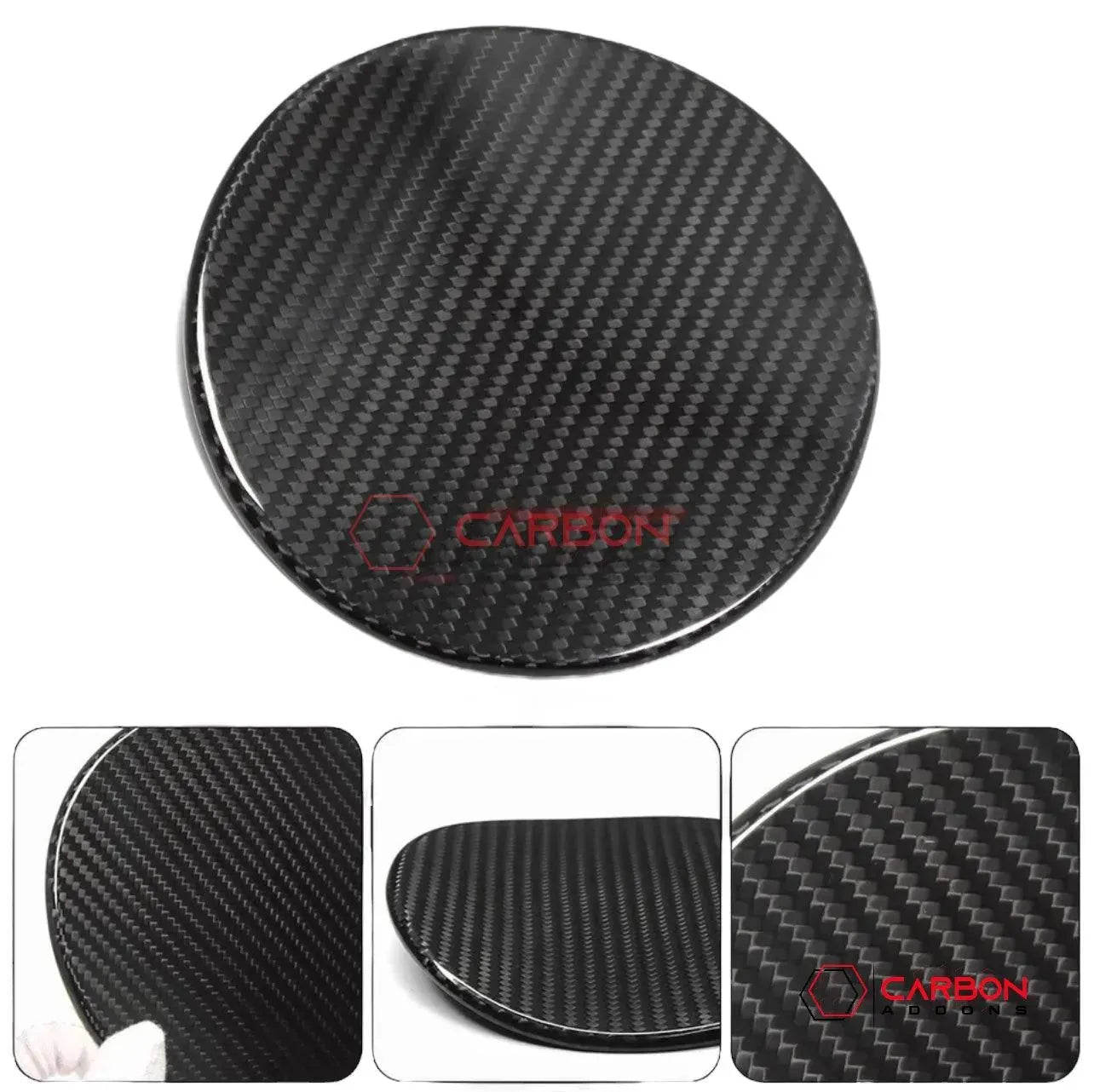 C8 Corvette Exterior Carbon Fiber Gas Cap Cover - carbonaddons Carbon Fiber Parts, Accessories, Upgrades, Mods