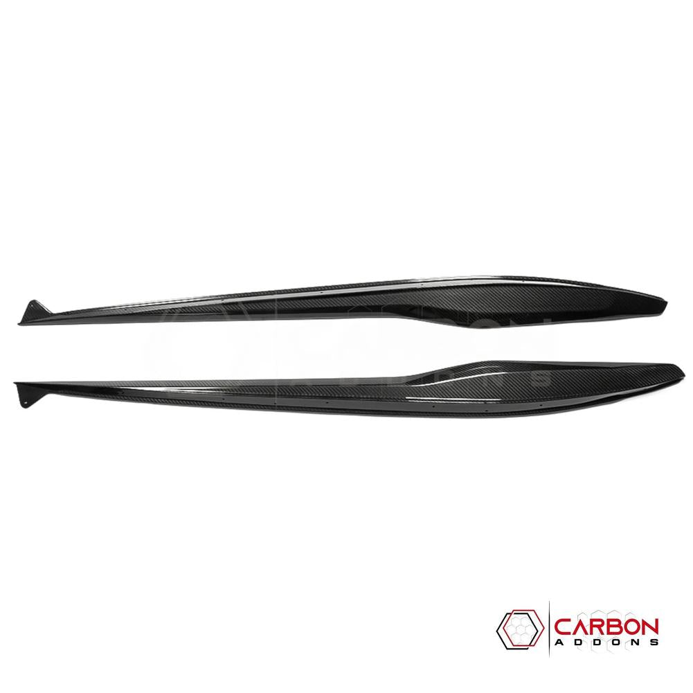 C8 Corvette Z06 & E-Ray DRY Carbon Fiber Side Skirts | 2023–2024 Real Dry Carbon OEM Fit