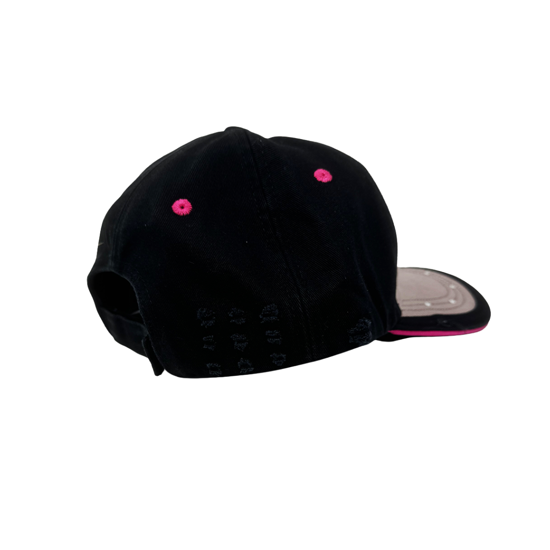 Corvette Ladies Heart Adjustable Hat - Gray/Black