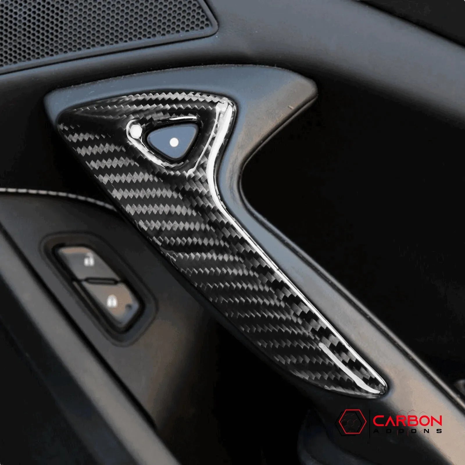 Carbon Fiber Door Handle Cover | C7 Corvette Stingray/Z06/Grand Sport 2014-2019 - carbonaddons Carbon Fiber Parts, Accessories, Upgrades, Mods