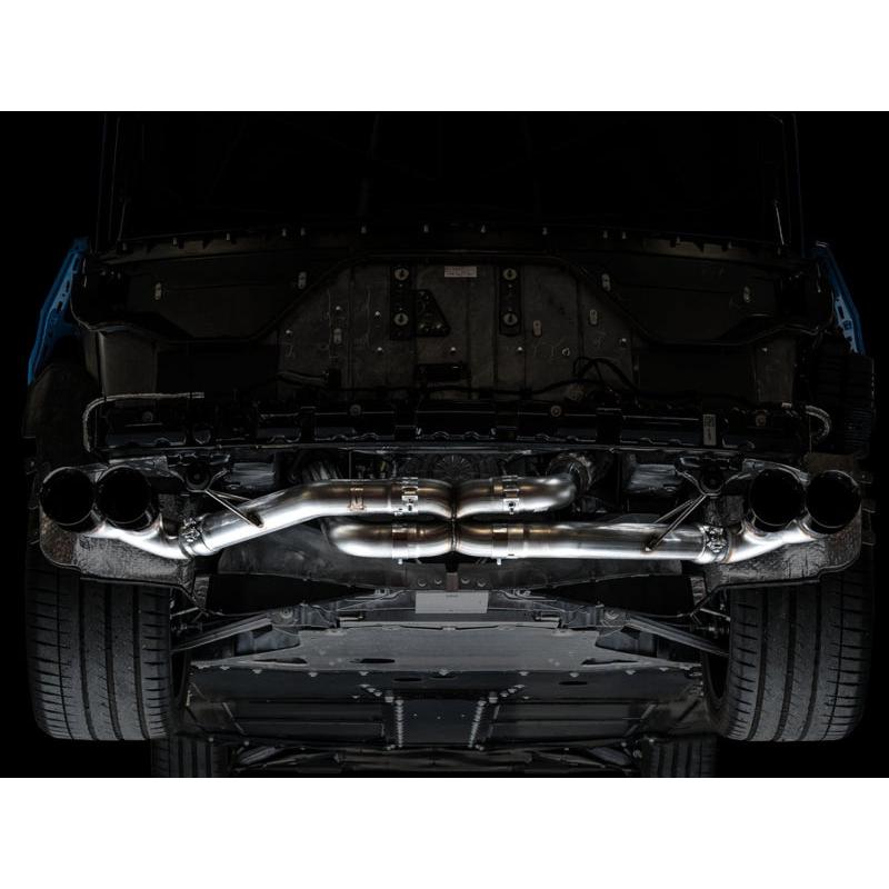 Corvette C8 AWE Tuning Track Edition Exhaust - Quad Diamond Black Tips