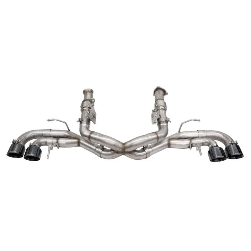 Corvette C8 Corsa 3in Xtreme Cat-Back Exhaust 4.5in Black Quad Tips - Deletes stock AFM Valve 2020-2024