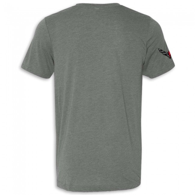 C8 Corvette 70th Anniversary T-Shirt : Gray - Large