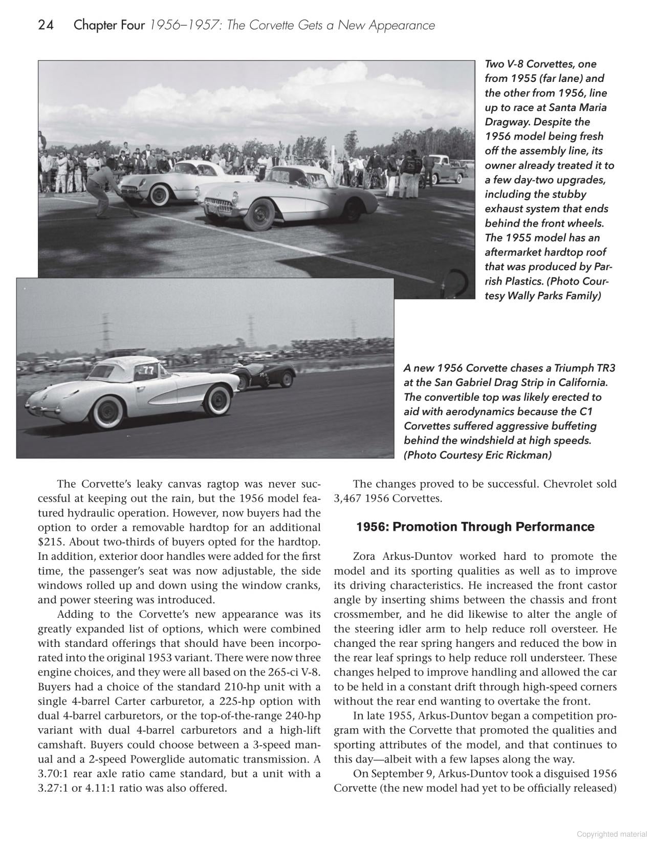Quarter-Mile Corvettes: The History of Chevrolet's Sports Car at the Drag Strip Book