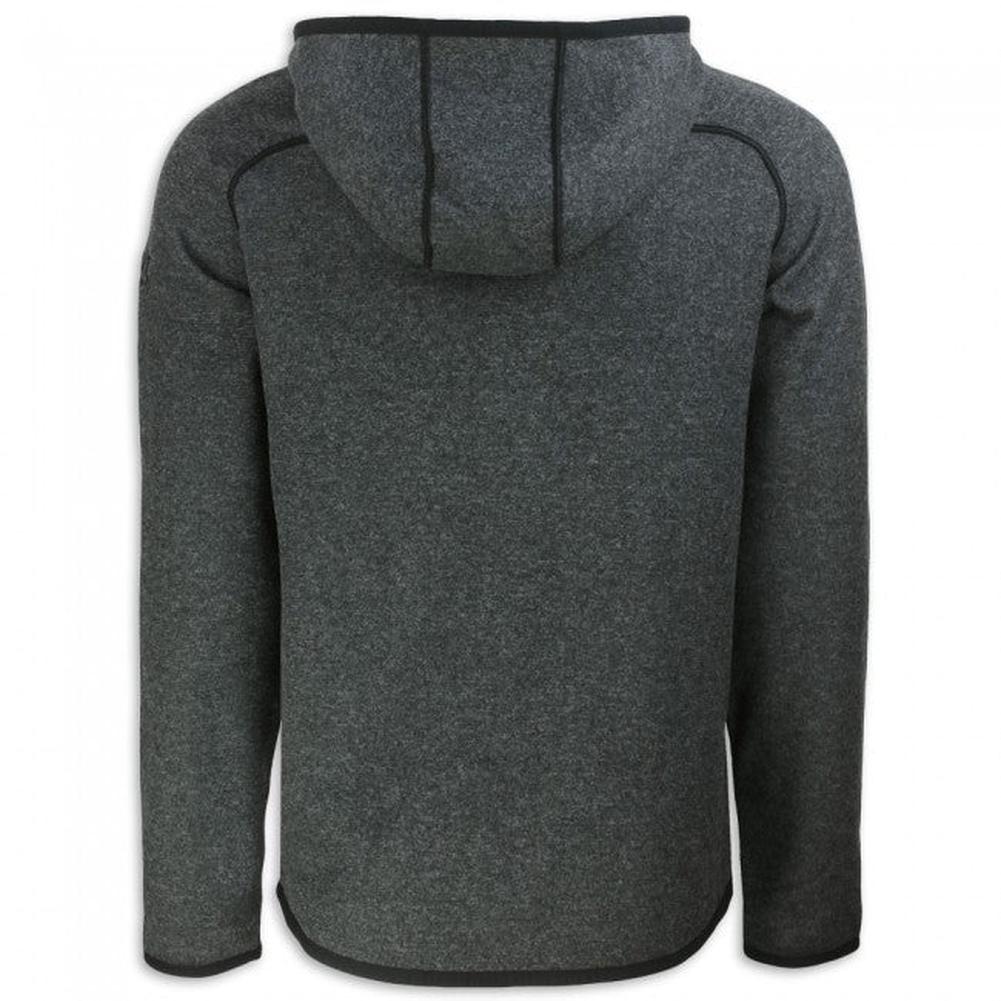 C8 Corvette Cutter & Buck Hooded Zip Up Fleece - Charcoal