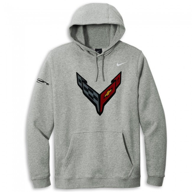 C8 Corvette Fleece Nike Hoodie : Gray