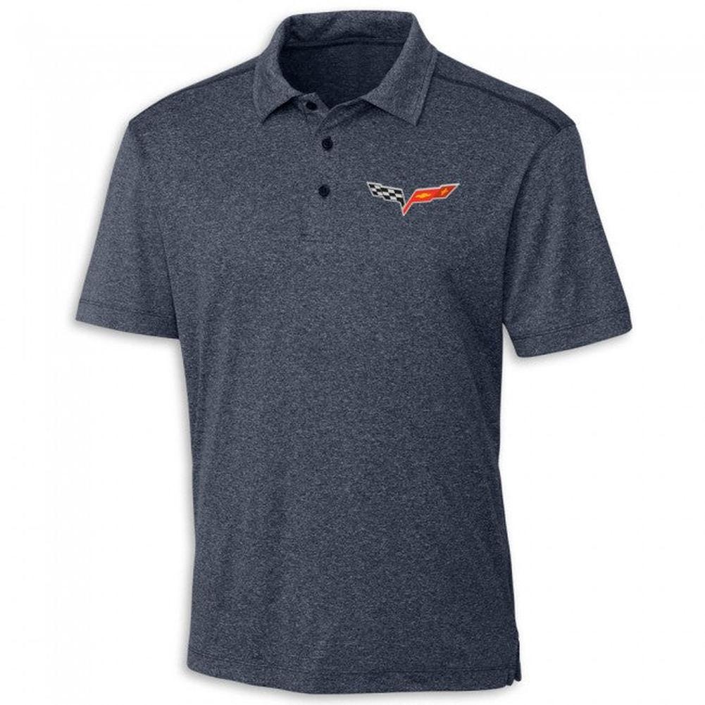 corvette dress shirts C8 Corvette Cotton Twill Graphite Dress Shirt