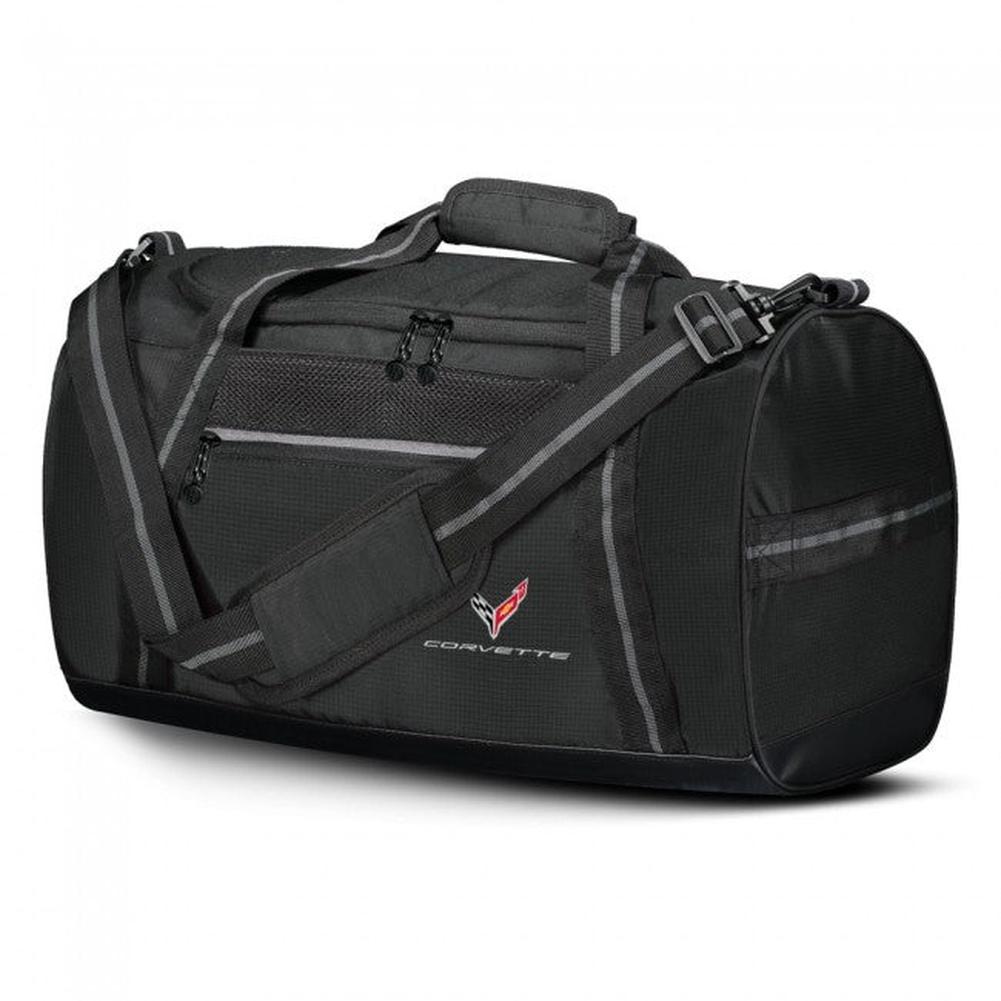 C8 Corvette Duffel Bag 20" : Black