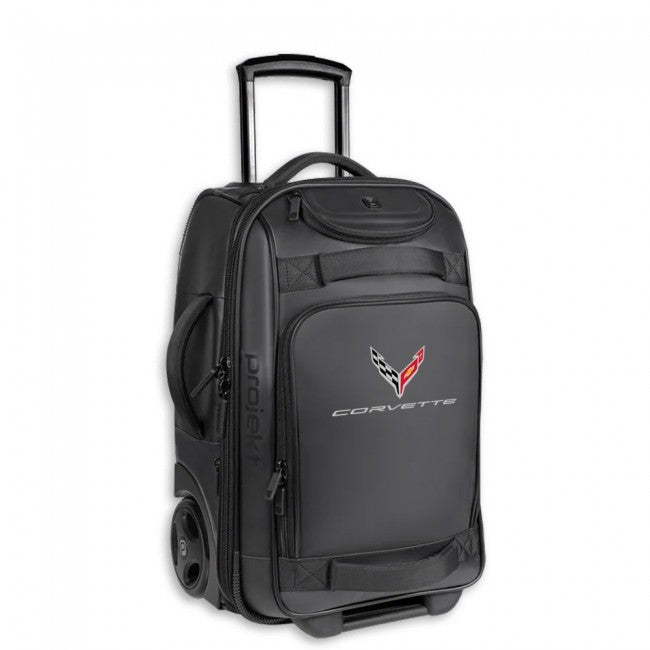 C8 Corvette Carry On Travel Suitcase: Black