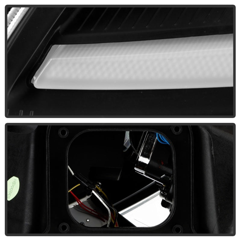 Corvette C6 Spyder Projector Headlights - Black : 05 - 13 C6, Z06, Grand Sport & ZR1