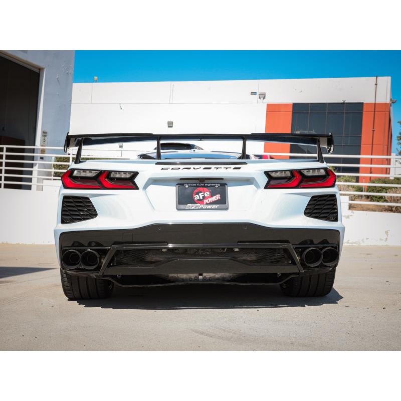 aFe MACH Force-Xp 2-1/2in 304SS Cat-Back 2020 Chevy Corvette (C8) 6.2L - Black Tip