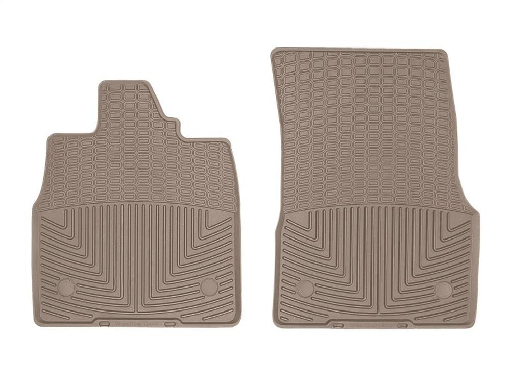 WeatherTech 2020+ Chevrolet Corvette Front Rubber Floor Mats - Tan
