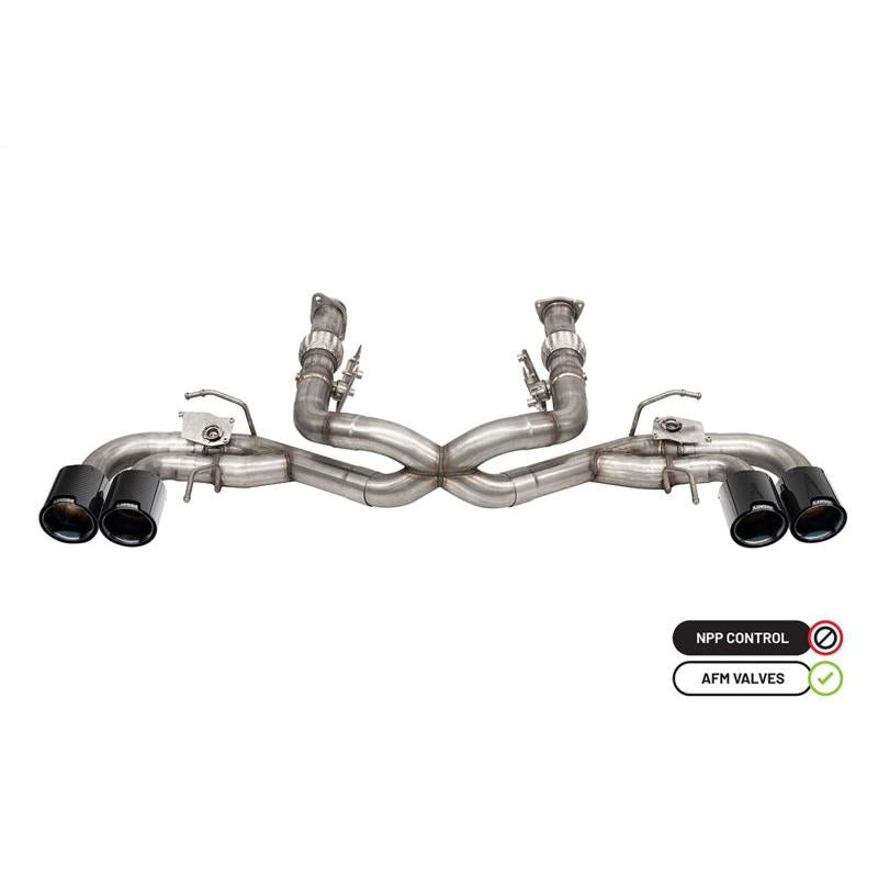 Corvette C8 Corsa RWD 4.5in Carbon Fiber Black PVD Tip Kit (For Corsa Exhaust Only) 2020-2024
