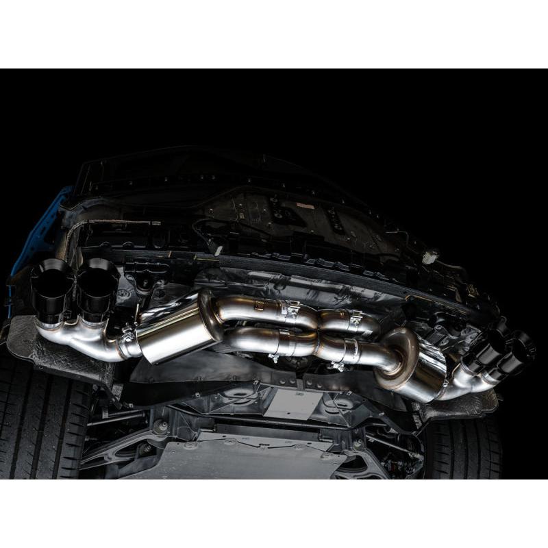Corvette C8 AWE Tuning Corvette Touring Edition Exhaust - Quad Diamond Black Tips