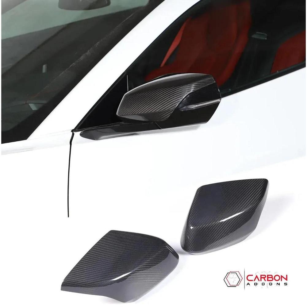 C8 Corvette Exterior Carbon Fiber Mirror Covers