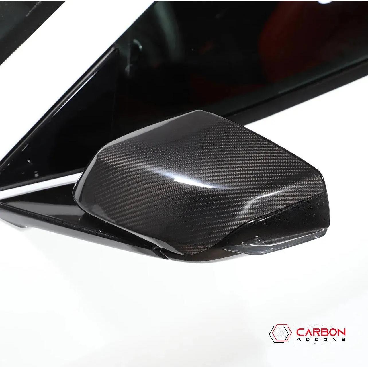 C8 Corvette Exterior Carbon Fiber Mirror Cap Replacement