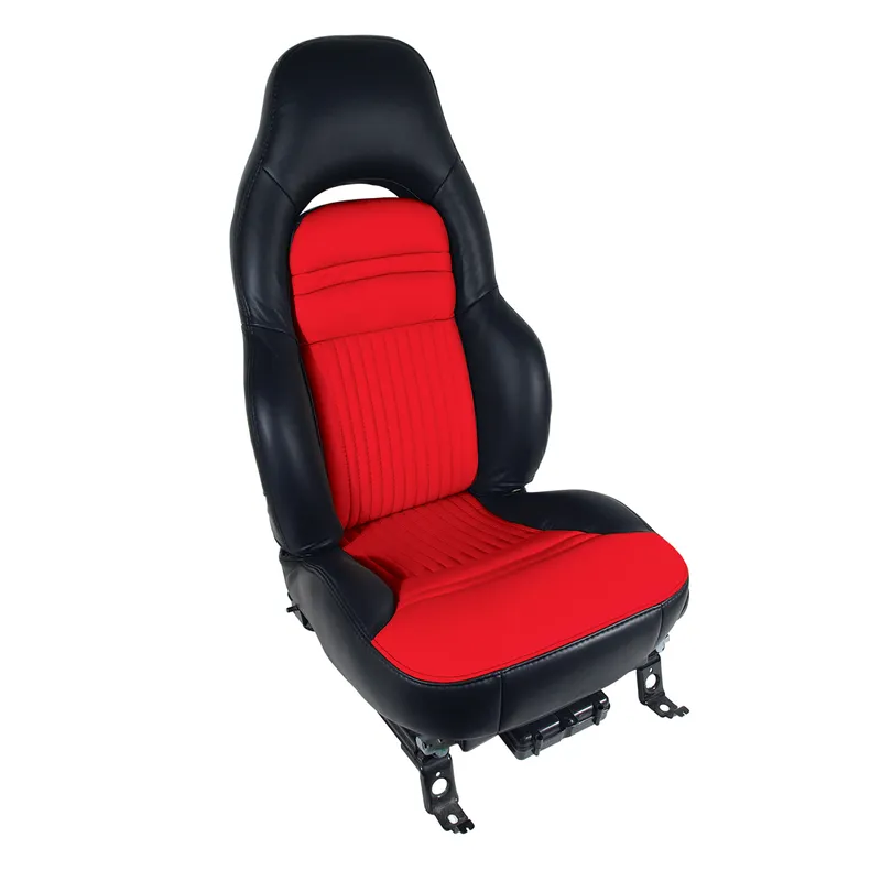 Corvette Seat Covers - 2-Tone Custom Leather - Modified for Sport Seats : 1997-2004 C5 & Z06