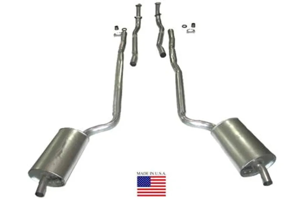 Corvette Exhaust System. 2 To 2.5 Inch 327-Welded Secondary Pipe & Muffler: 1966-1967