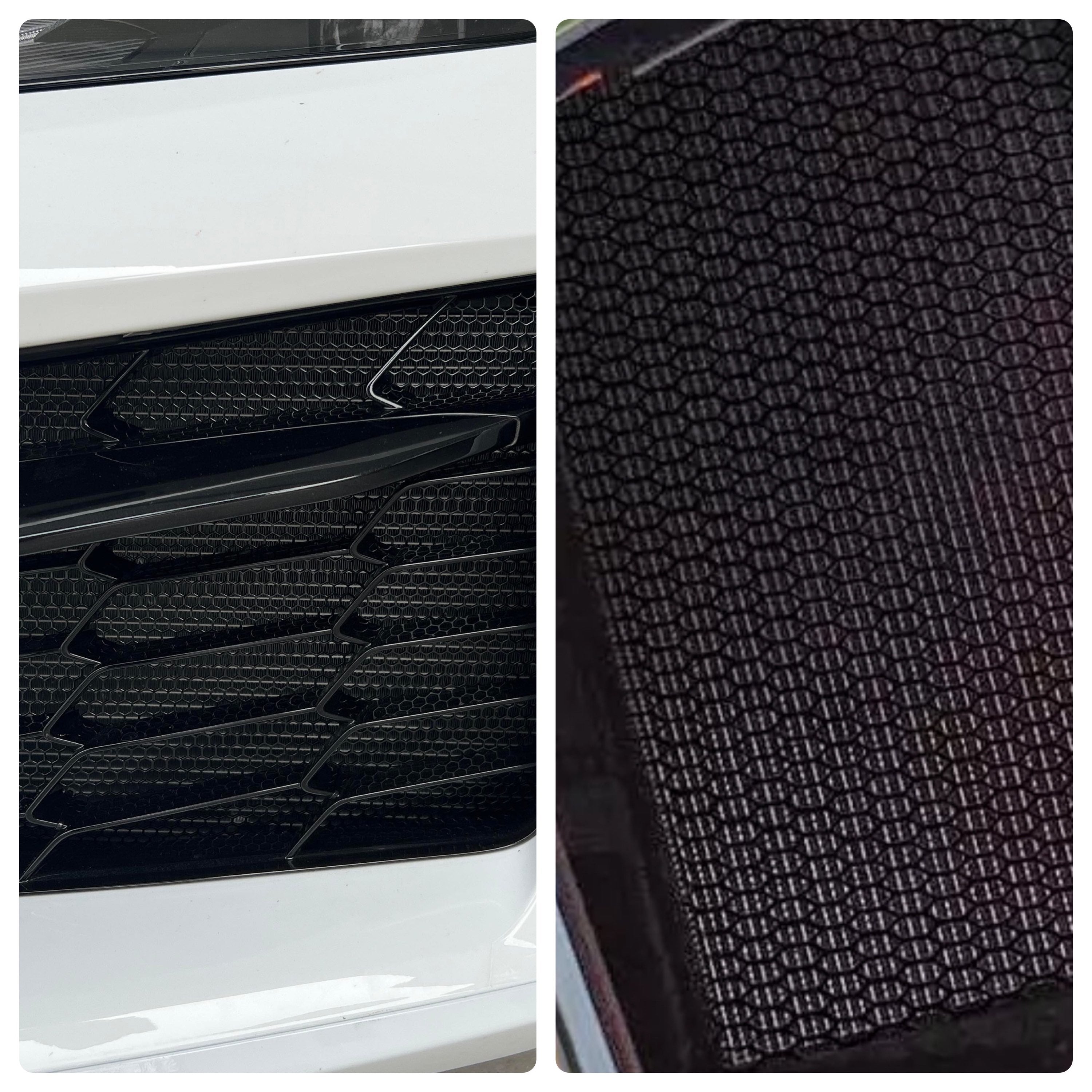 C8 Z06, ZR-1, E-Ray Corvette 2023 - 26 ALUMINUM HEXAGON Radiator Grille Screens