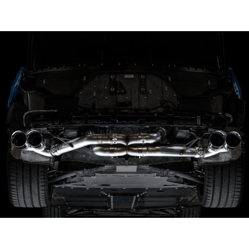 Corvette C8 AWE Tuning Track Edition Exhaust - Quad Chrome Silver Tips