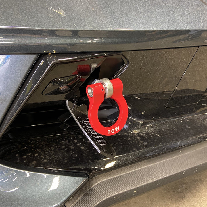 Corvette Premium Stealth D-Ring Tow Hooks : 2014-2019 C7 Z51, Z06, Grand Sport