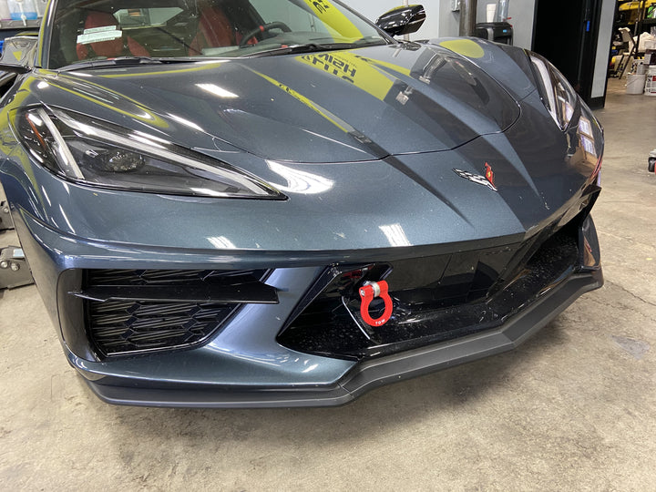 Corvette Premium Stealth D-Ring Tow Hooks : C7 Z51, Z06, Grand Sport:C8 Stingray,E-Ray,Z06