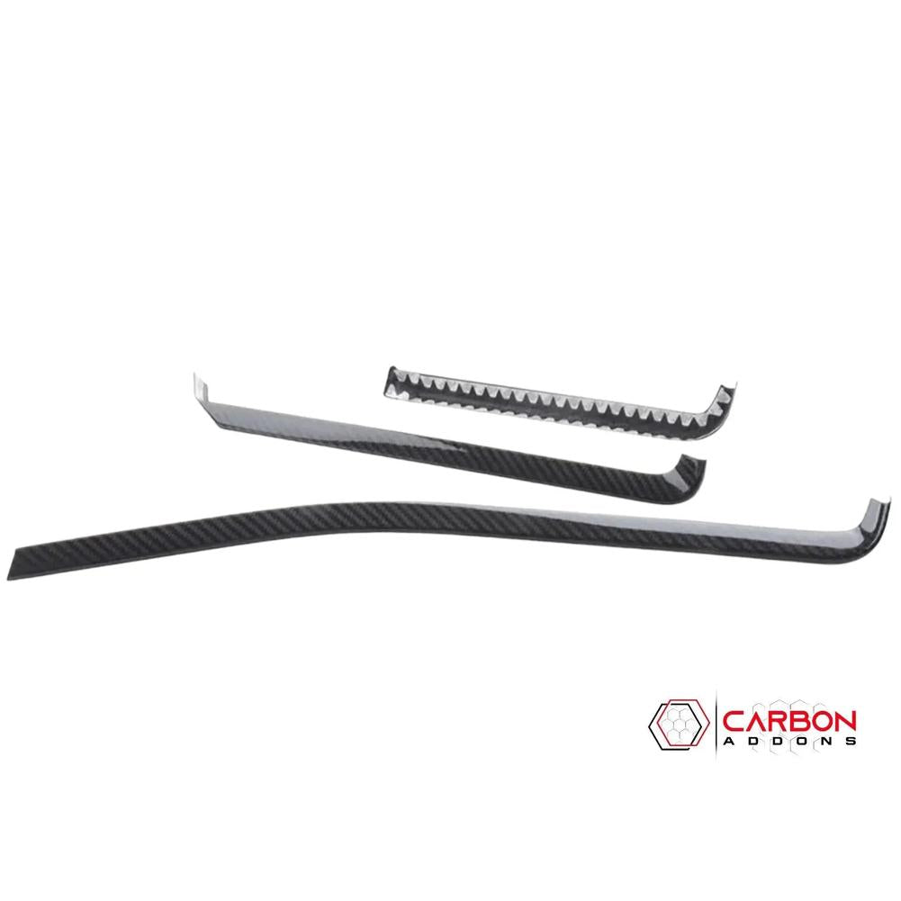 C8 Corvette Dash Chrome Trim Carbon Fiber Cover Kit