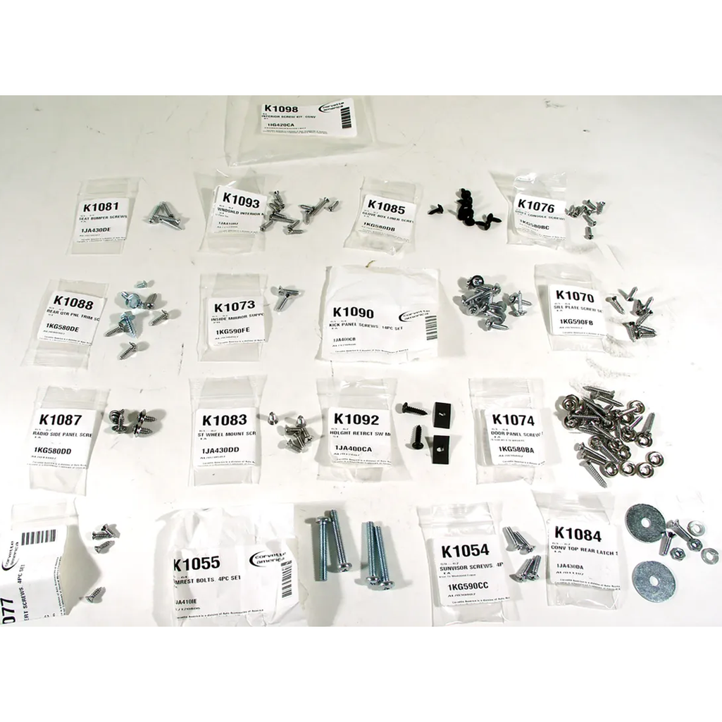 C2 1964 Chevrolet Corvette Interior Screw Kit - Convertible