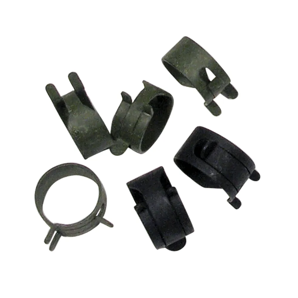 Corvette Fuel Line Hose Clamps AFB Or Fuel Injection 6-Pc : 1965
