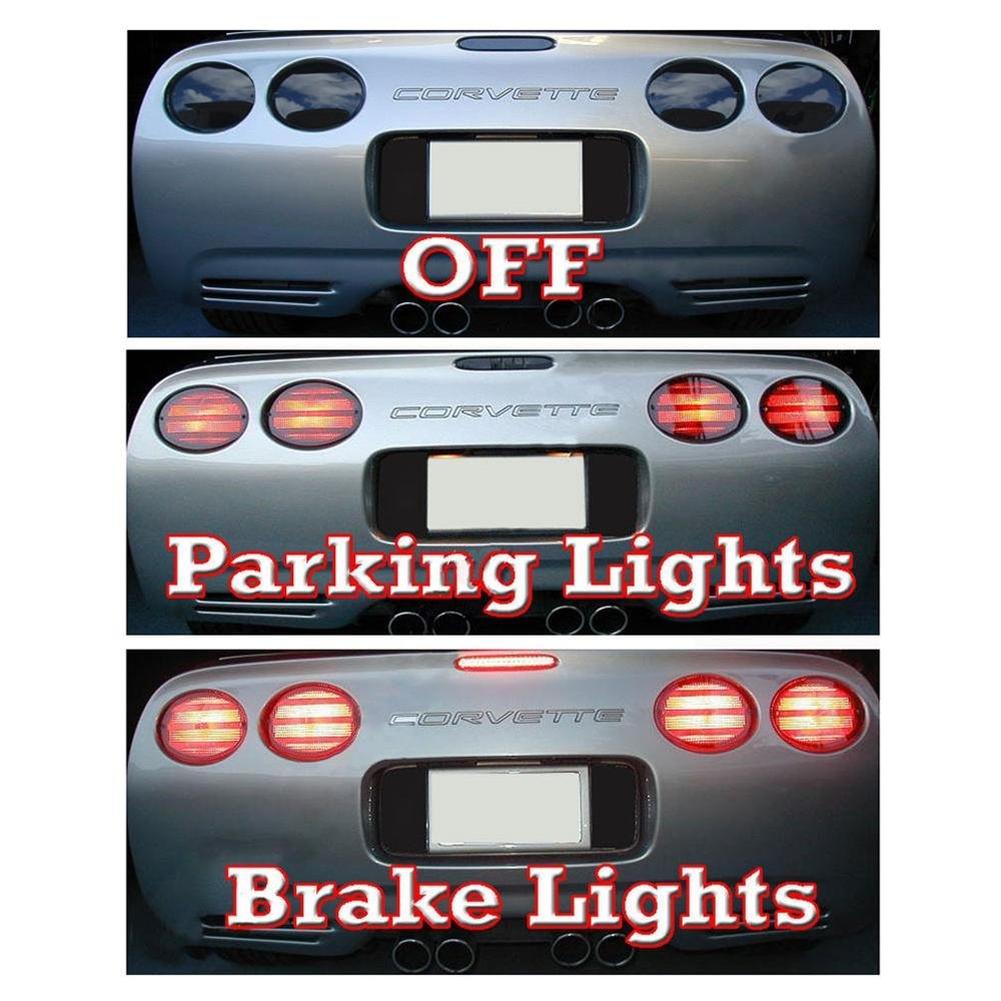 Corvette Taillight Acrylic Blackout Kit : 1997-2004 C5 & Z06