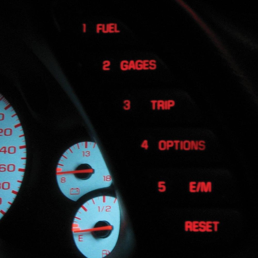 Corvette HUD & DIC LED Instrument Panel Lights - Green LED : 1997-2004 C5