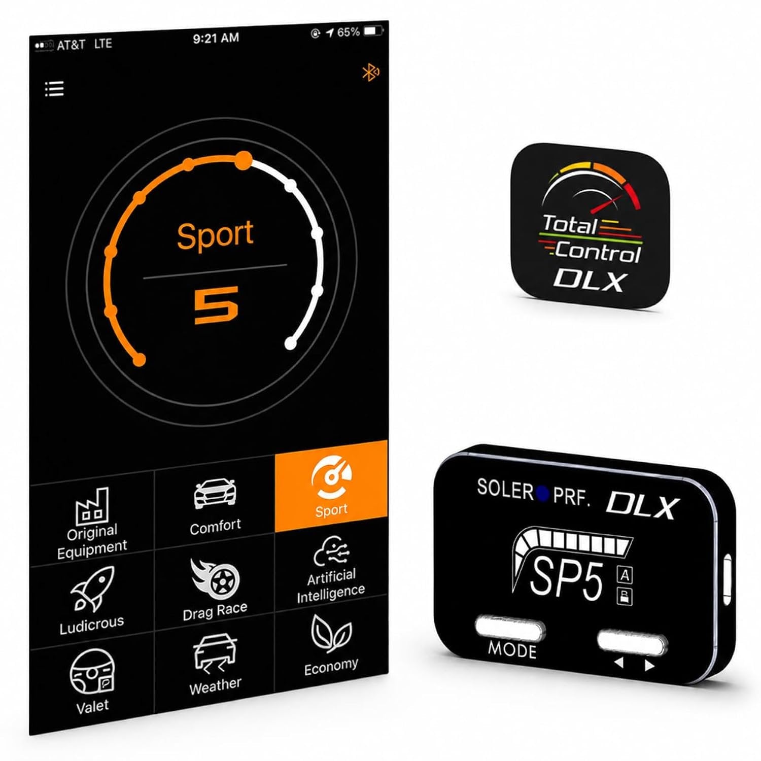 Soler Performance DLX Bluetooth Throttle Controller for 2020-2026 Chevrolet Corvette C8 Stingray, Z06 & E-Ray - Plug & Play Pedal Response Controller with Bluetooth App & Anti-Theft Pedal Lock