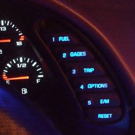 Corvette HUD & DIC LED Instrument Panel Lights - Green LED : 1997-2004 C5