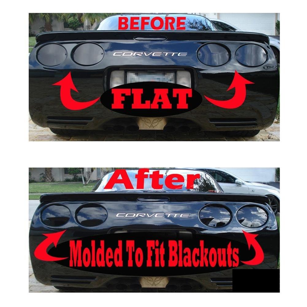 Corvette Taillight Acrylic Blackout Kit : 1997-2004 C5 & Z06