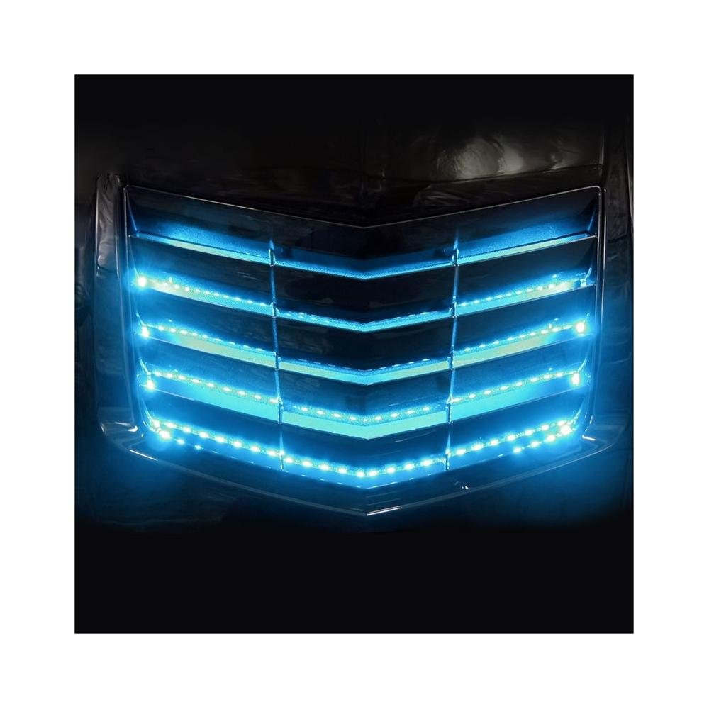 Corvette Fender Side Cove & Hood Vent LED Lighting Kit with RGB Key Fob Remote: C7 Stingray, Z51, Z06, Grand Sport, ZR1