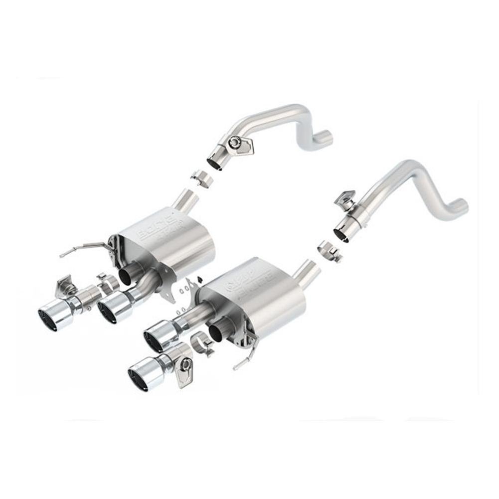 Corvette Exhaust - Borla ATAK Axle-Back w/NPP - Quad 4.25