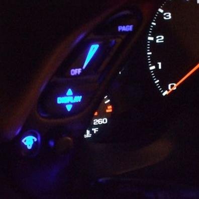 Corvette HUD & DIC LED Instrument Panel Lights - Green LED : 1997-2004 C5